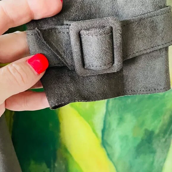 Philosophy Womens Vegan Suede Trench/Wrap Coat in Chocolate Brown - Picture 3 of 5